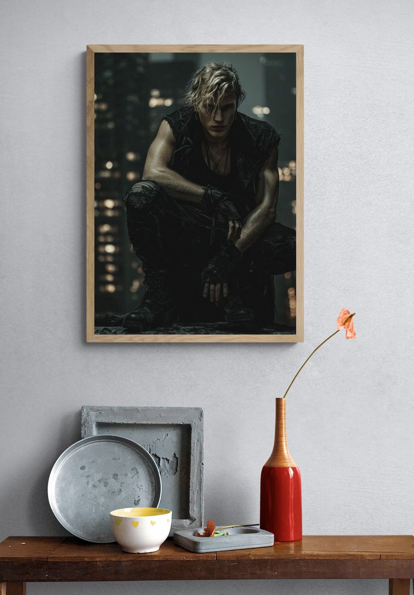 Urban Rebel Portrait Print. — room view 3