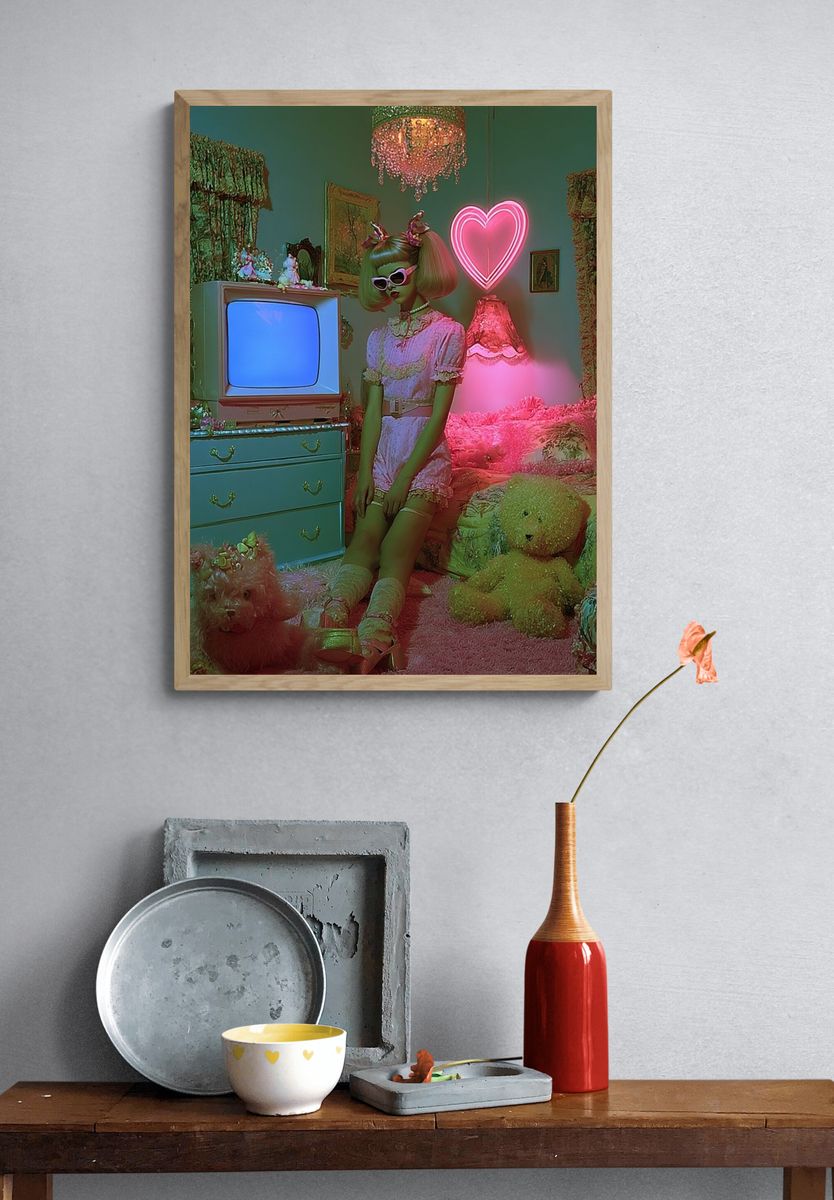 Neon Doll Room Photography Poster. — room view 3
