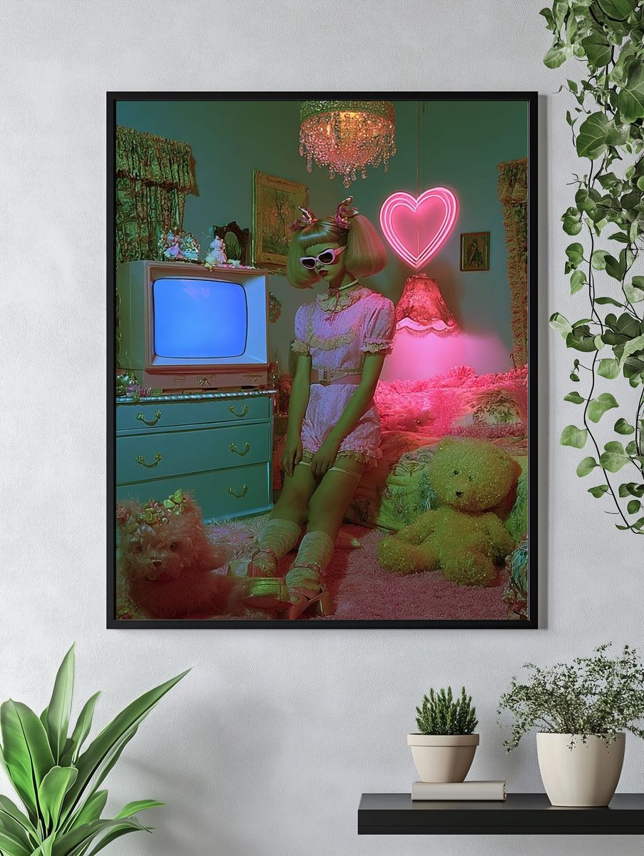 Neon Doll Room Photography Poster. — room view 4