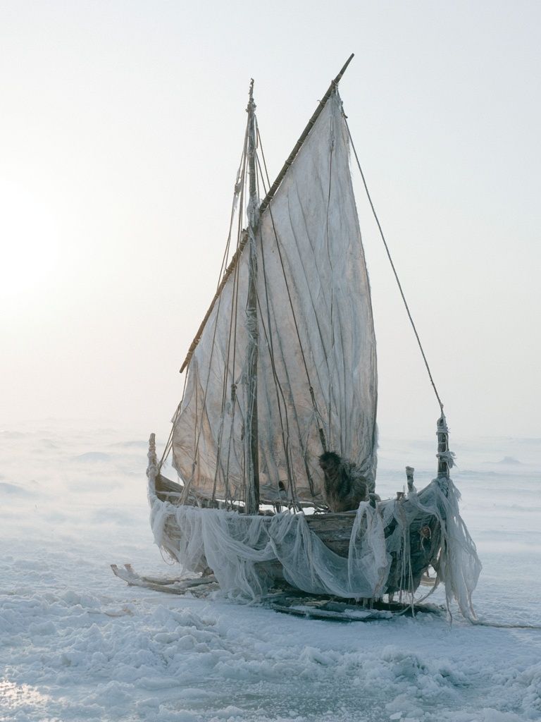 Frozen Sailboat Photography Poster. poster — photography art
