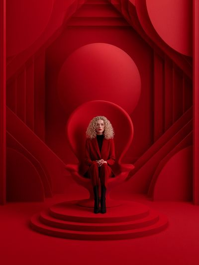 Crimson Throne Portrait Poster.