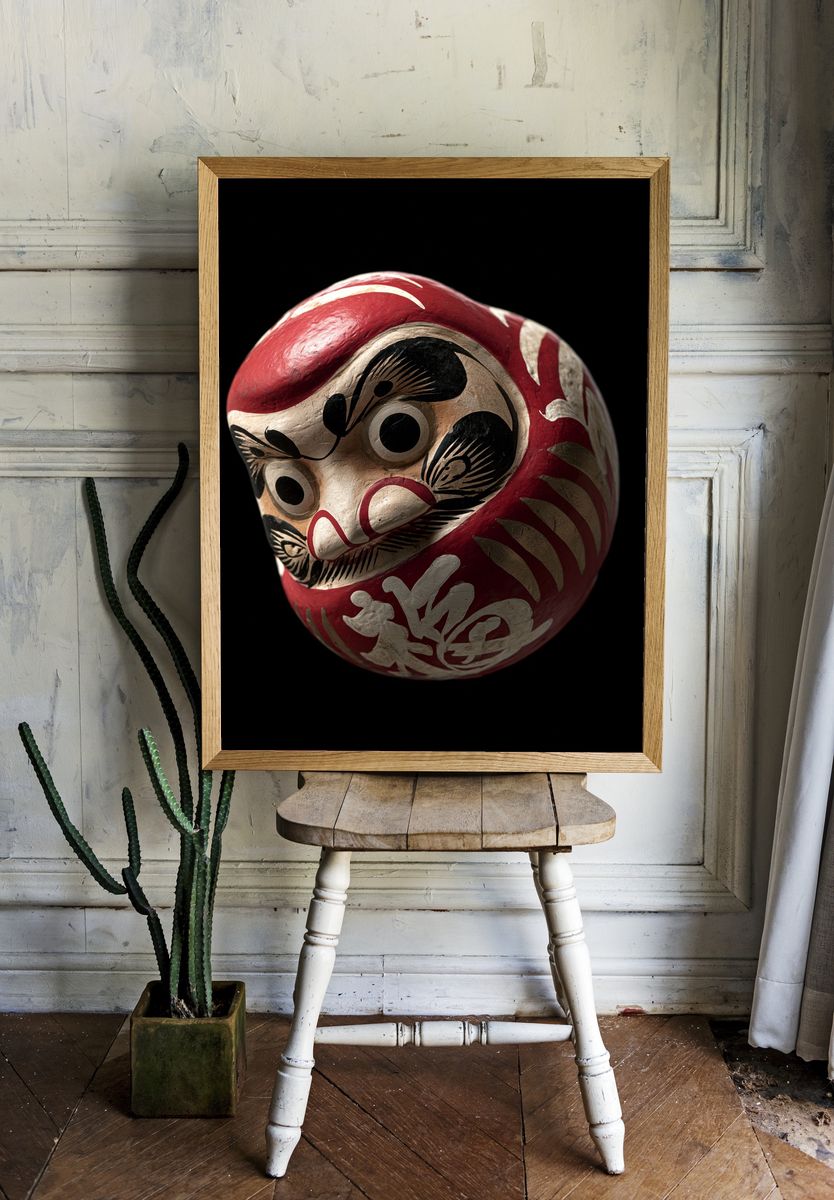 Daruma Mask Photography Poster. — room view 1