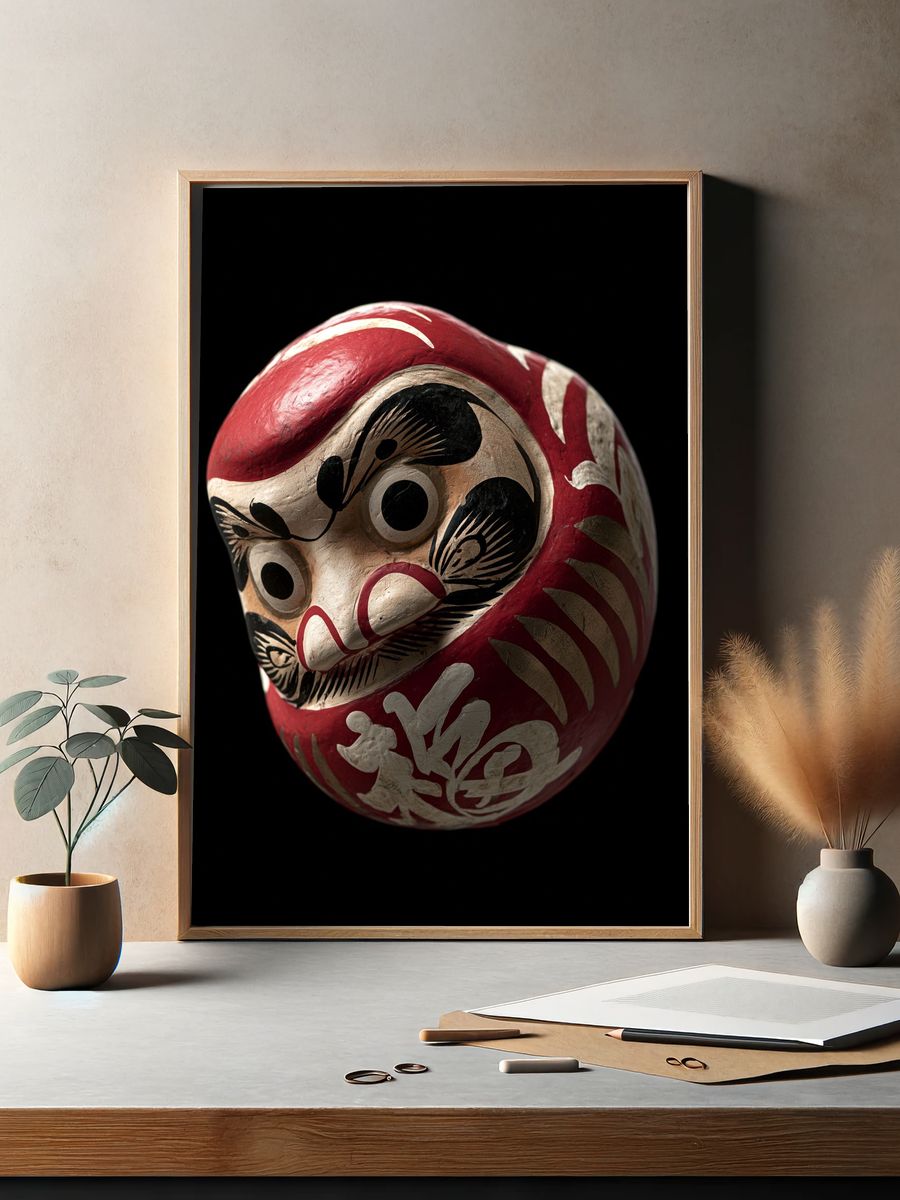 Daruma Mask Photography Poster. — room view 2
