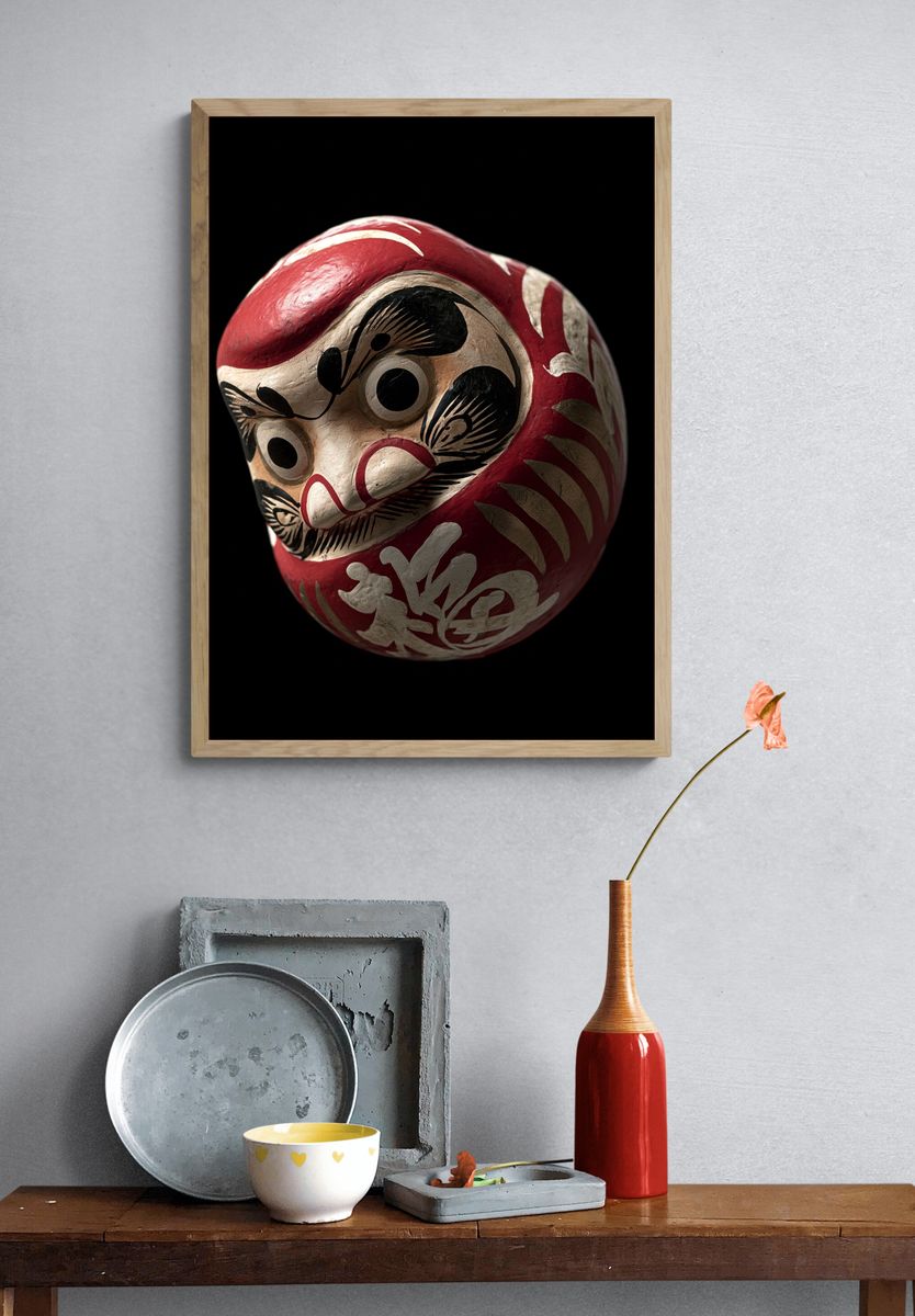 Daruma Mask Photography Poster. — room view 3