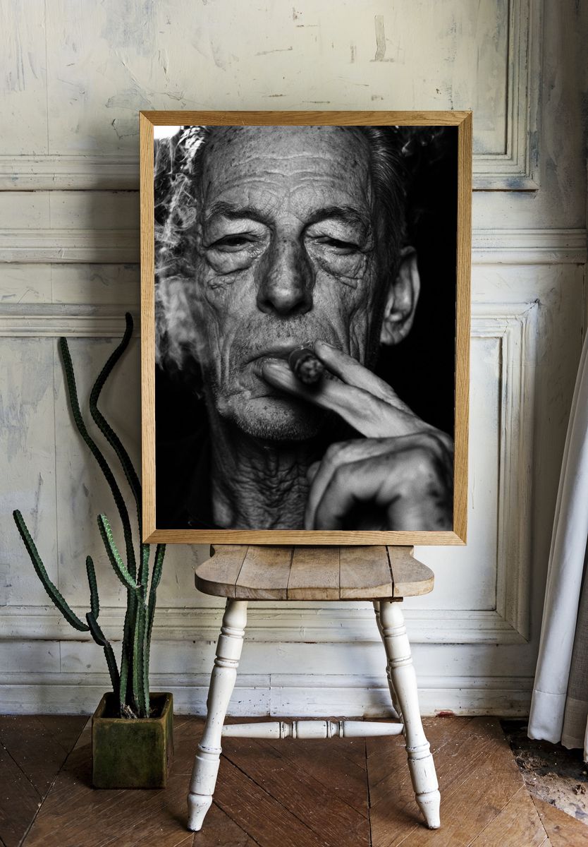 Smoky Portrait Photography Poster. room preview