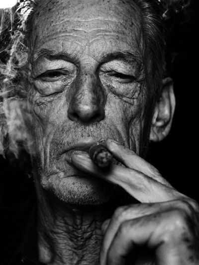 Smoky Portrait Photography Poster. poster