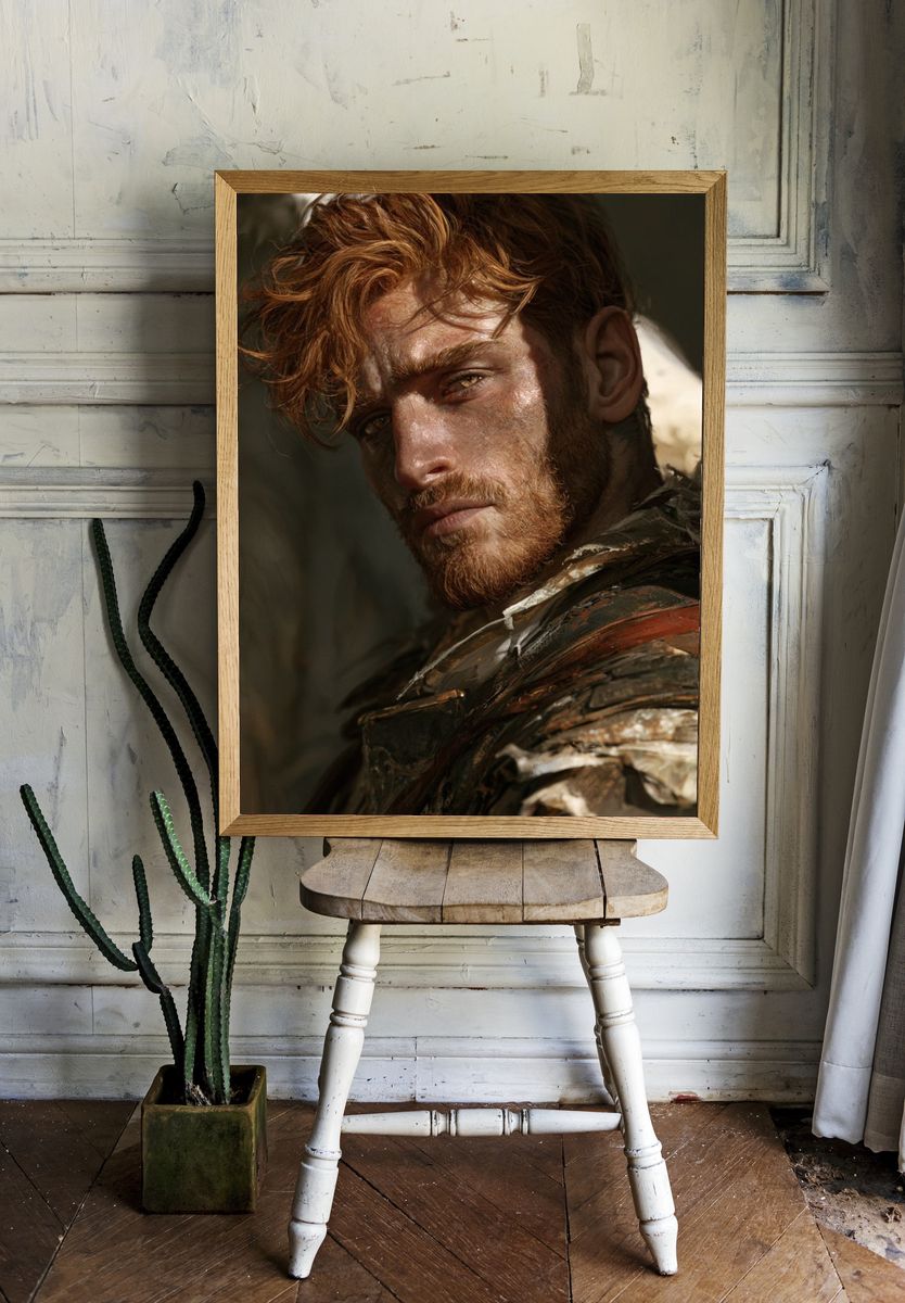 Rugged Portrait Photography Poster. room preview