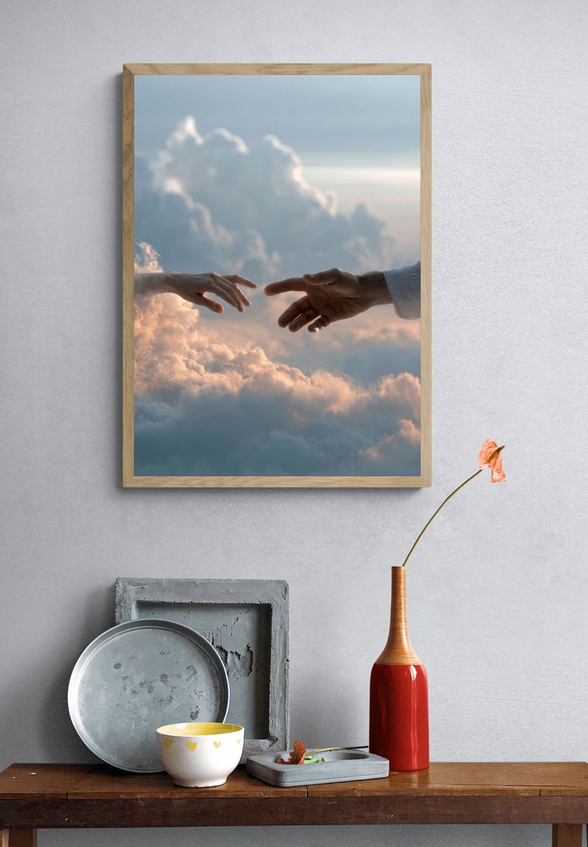 Hands in the Clouds Photography Print. — room view 3