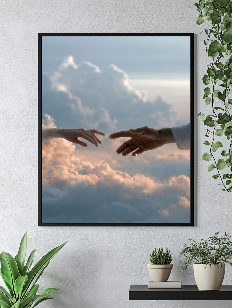 Hands in the Clouds Photography Print. — room view 4