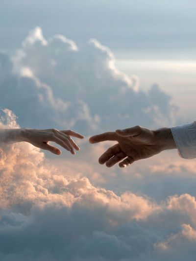 Hands in the Clouds Photography Print.
