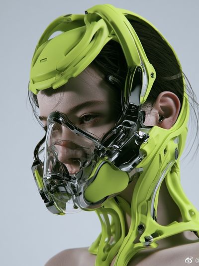 Cyborg Portrait Photography Poster.
