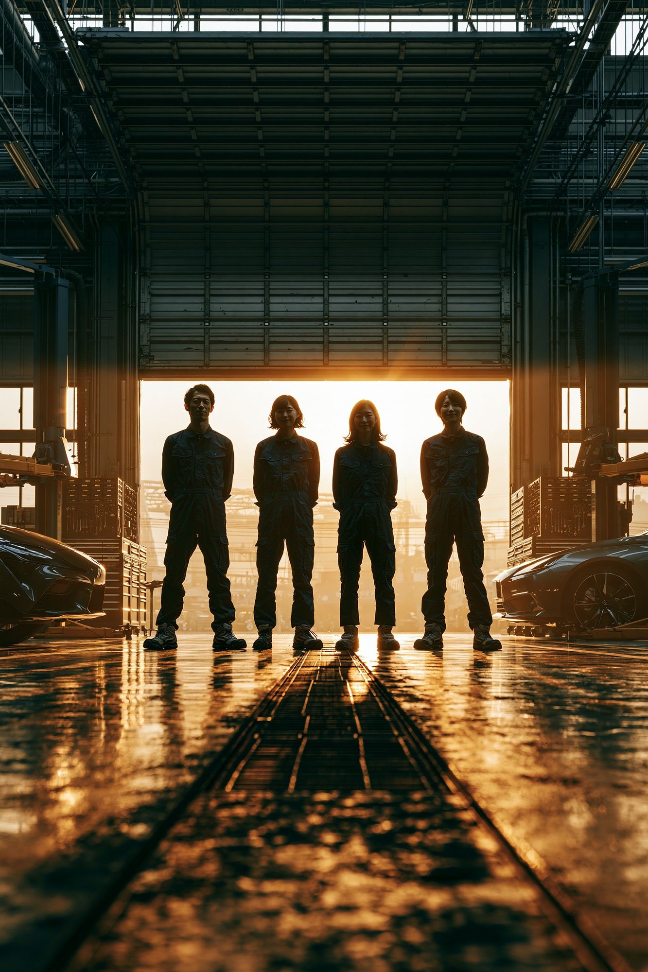 Industrial Team Hangar Photography Poster. poster detail