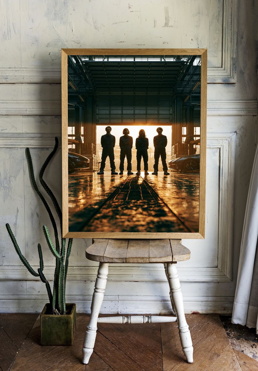 Industrial Team Hangar Photography Poster. room preview