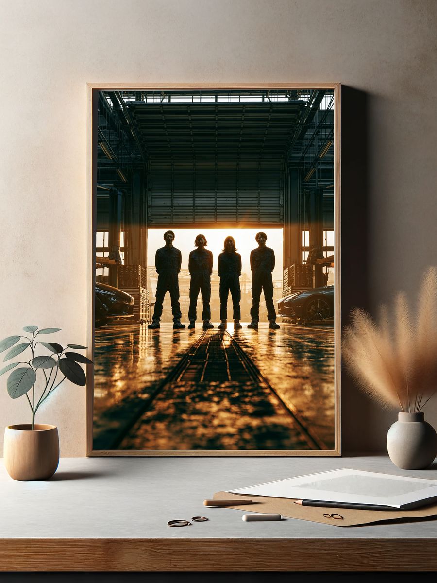 Industrial Team Hangar Photography Poster. — room view 2