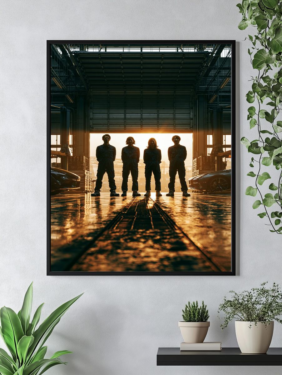 Industrial Team Hangar Photography Poster. — room view 4
