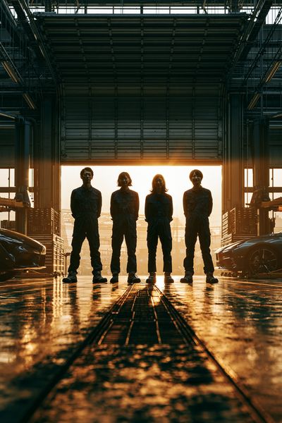 Industrial Team Hangar Photography Poster. poster