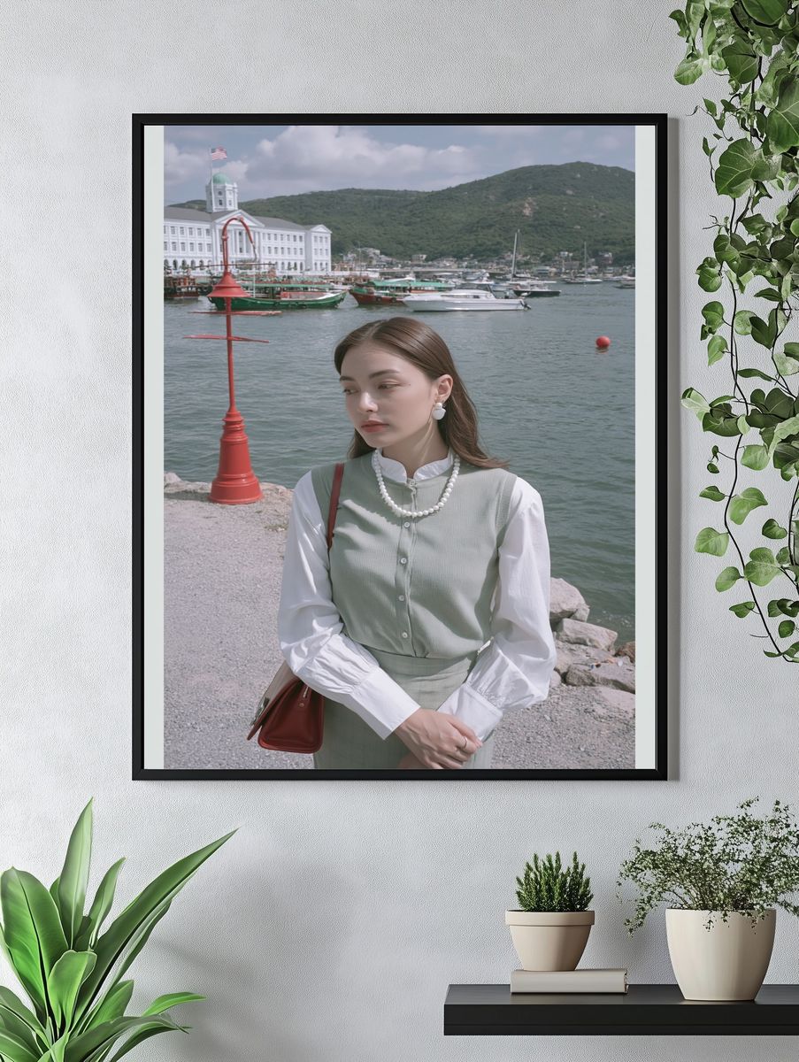 Harbor Portrait Photography Poster. — room view 4