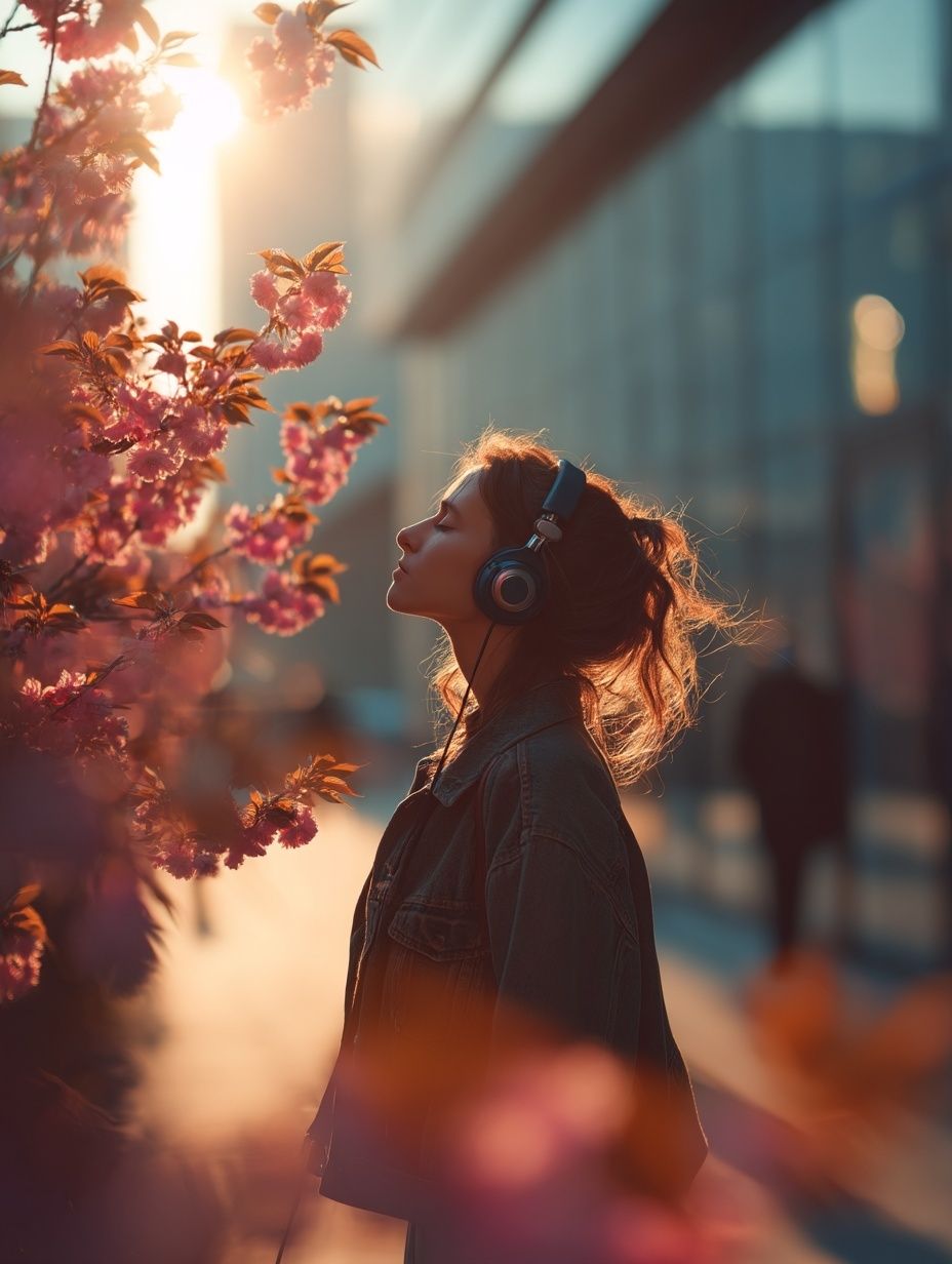 Sunlit Blossom Portrait Photography Poster. poster — photography art