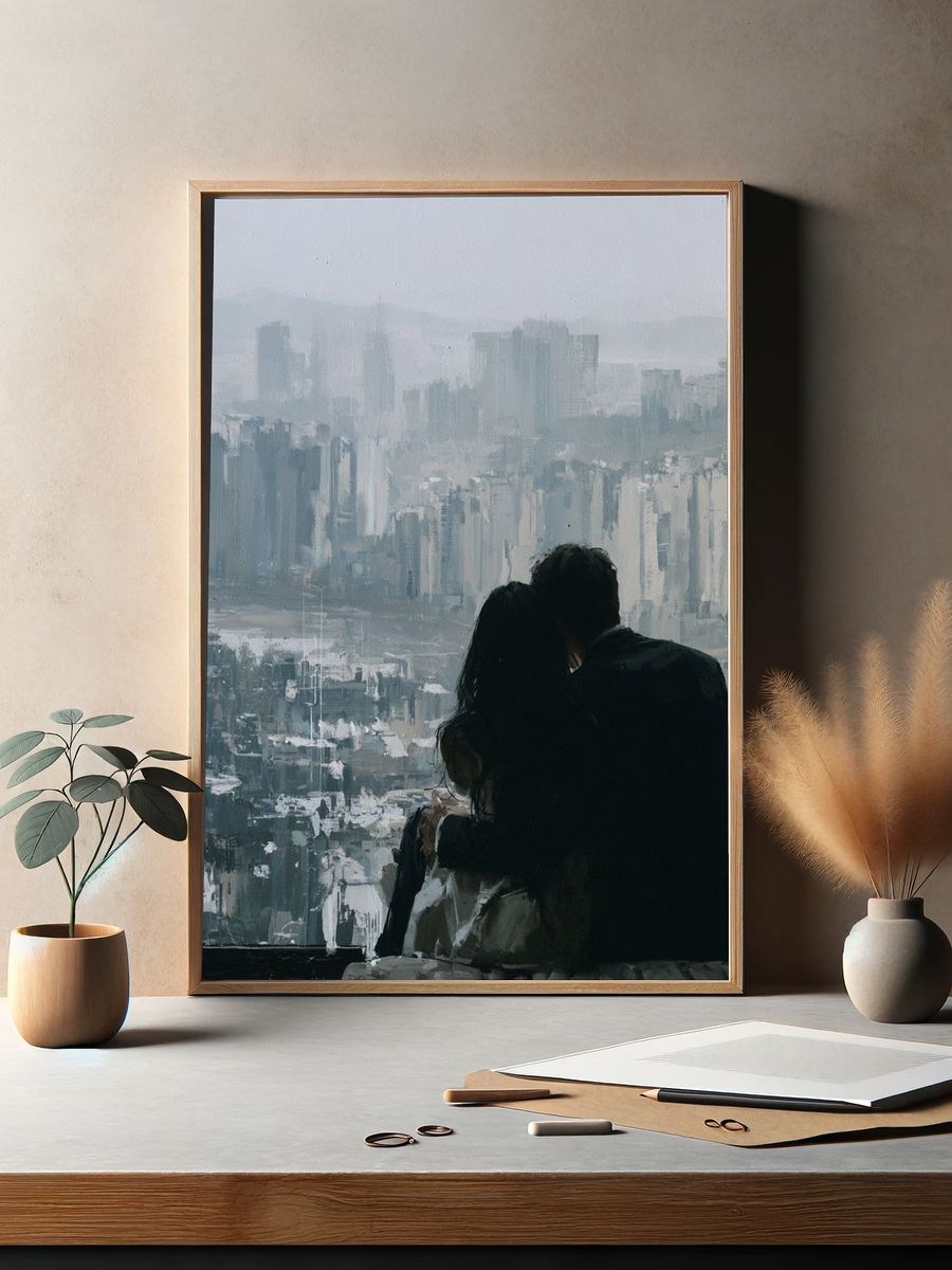 City View Couple Photography Poster. — room view 2