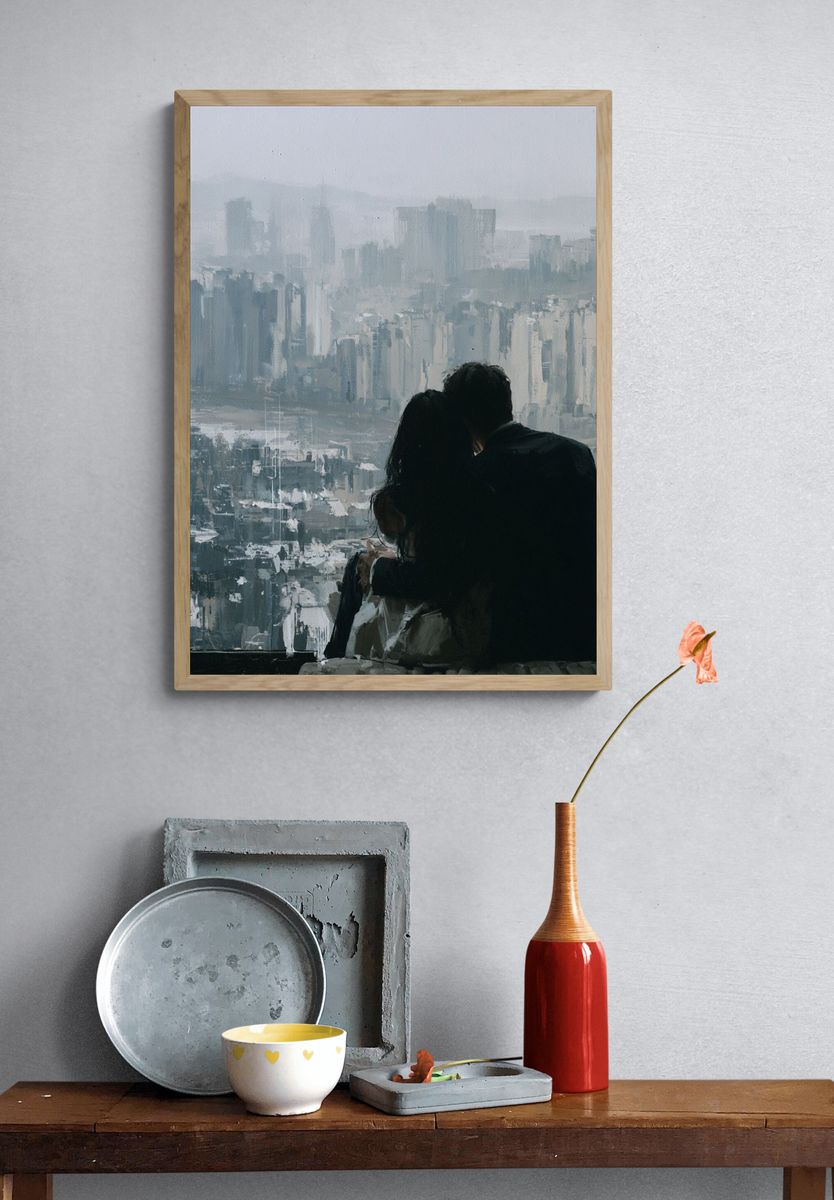 City View Couple Photography Poster. — room view 3