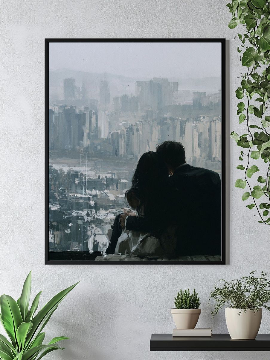 City View Couple Photography Poster. — room view 4