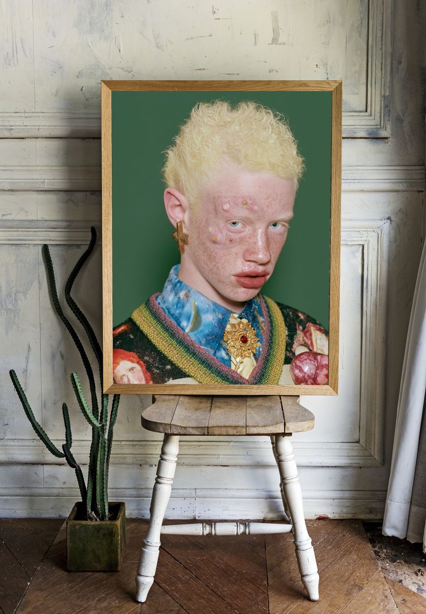 Avant-Garde Portrait Photography Poster. room preview