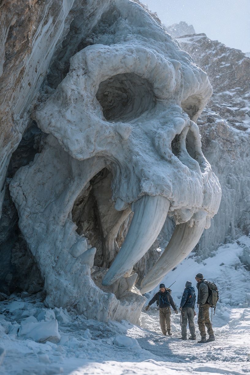 Ice Age Skull Cave Photography Poster. poster detail