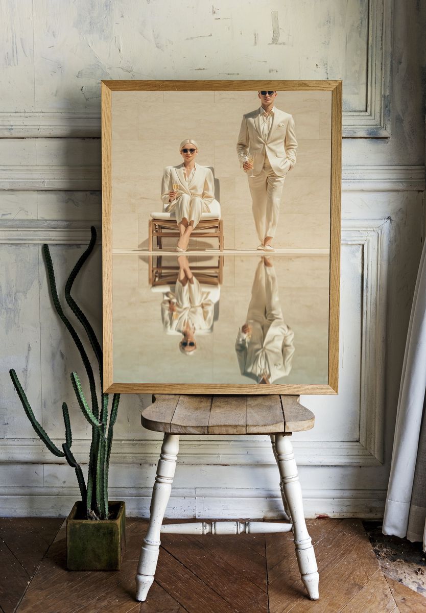 Luxury Couple Fashion Photography Poster. room preview