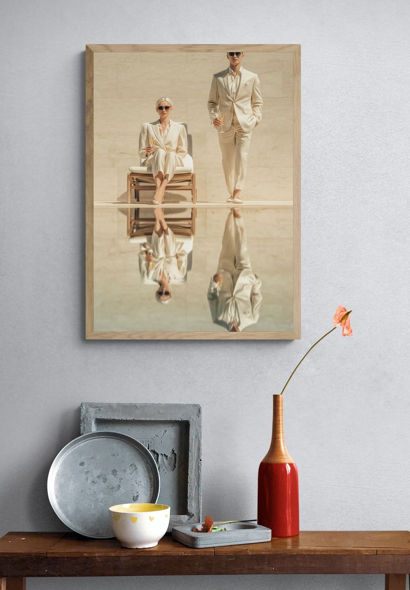 Luxury Couple Fashion Photography Poster. — room view 3