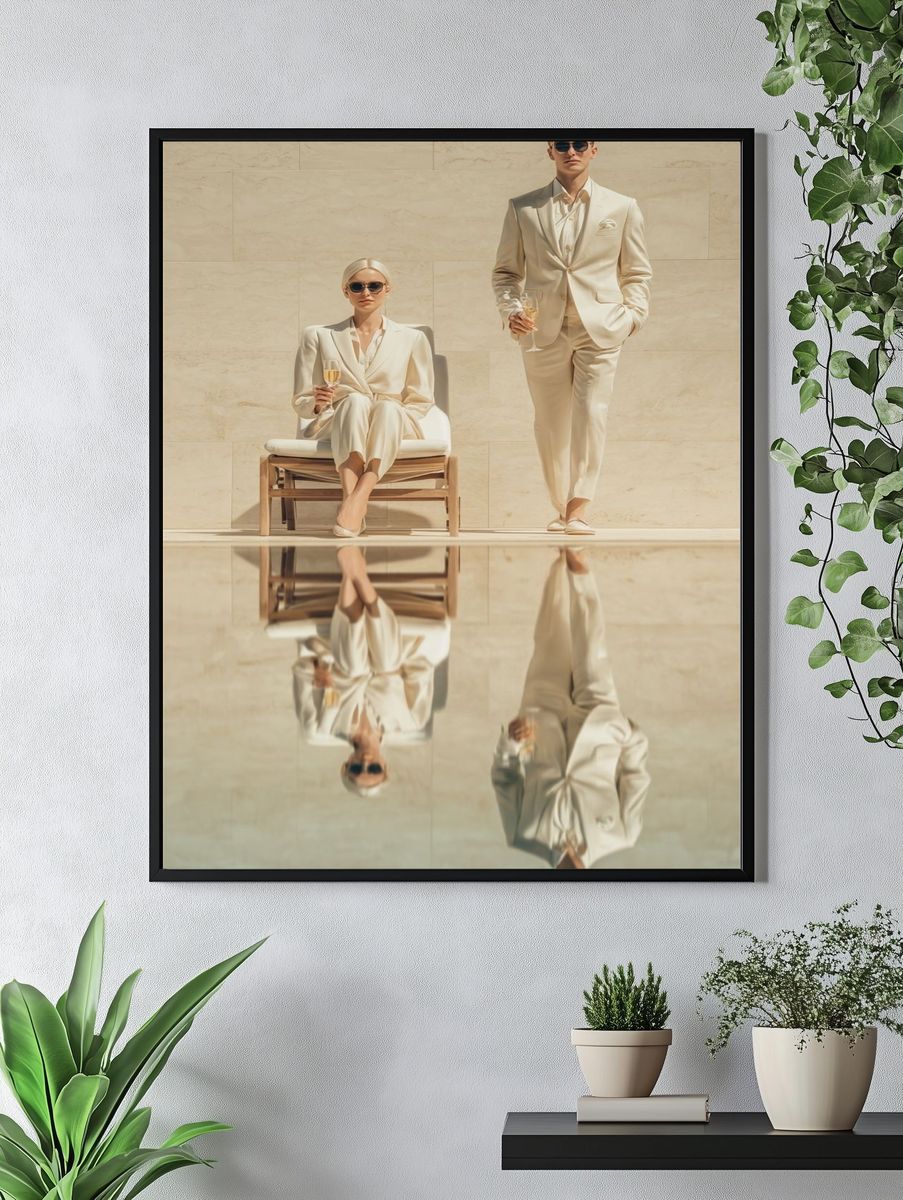 Luxury Couple Fashion Photography Poster. — room view 4