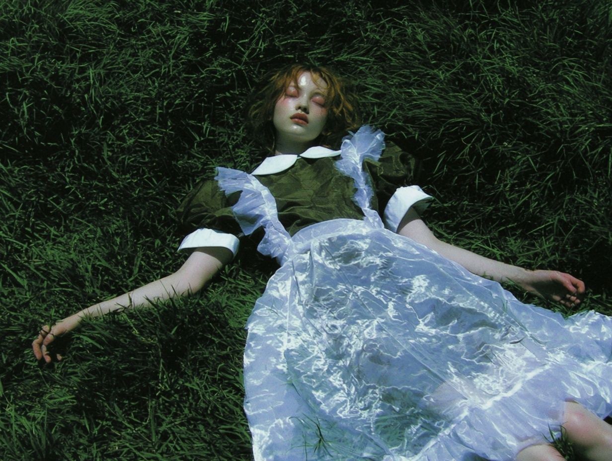 Dreaming Girl in Grass Photography Poster. poster — photography art