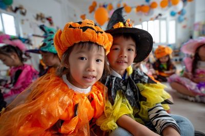 Halloween Kids Costume Party Poster. poster print