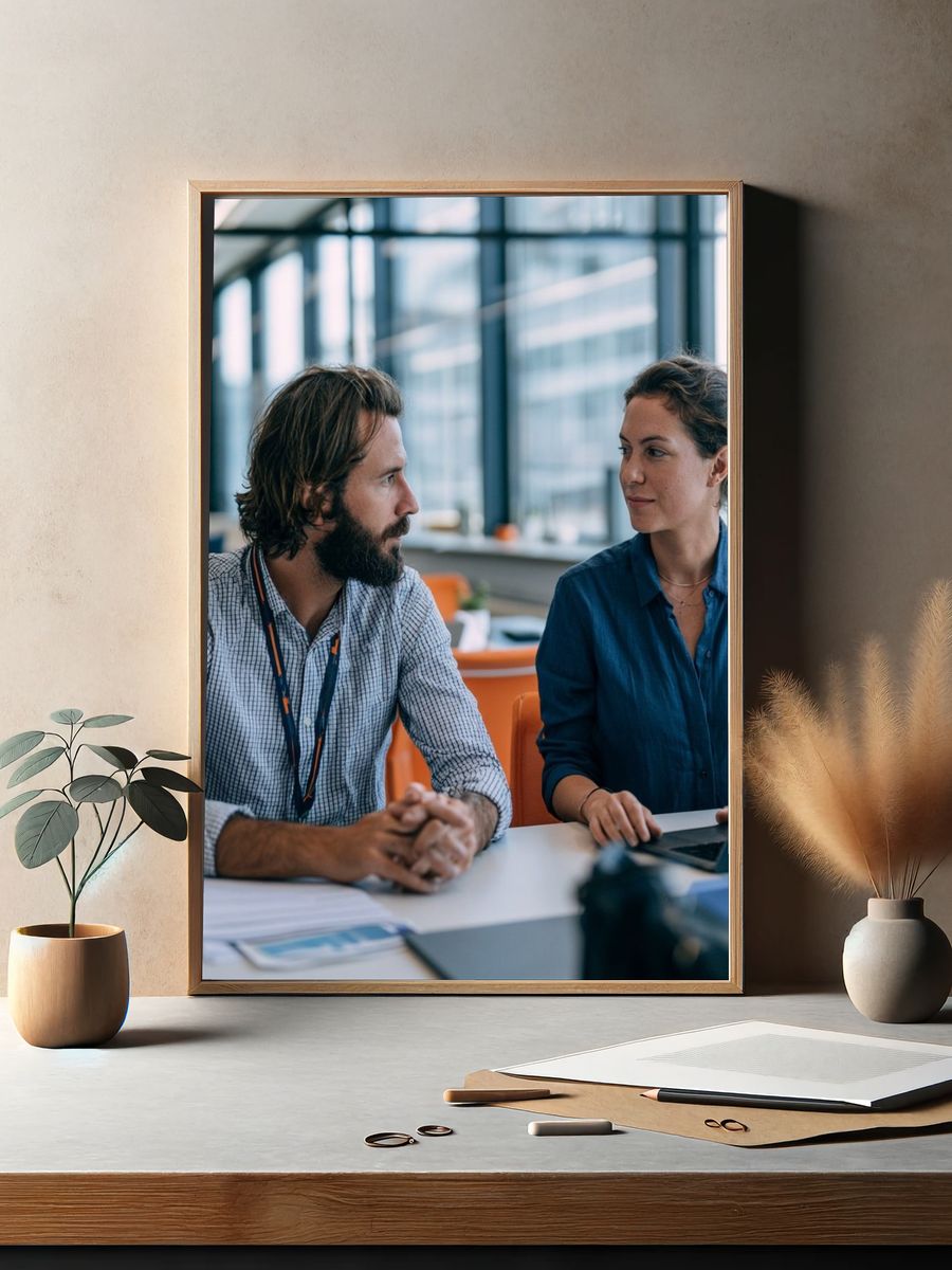 Office Collaboration Photography Poster. — room view 2
