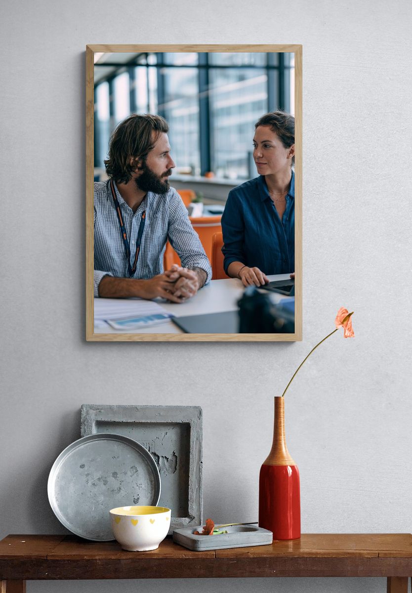 Office Collaboration Photography Poster. — room view 3