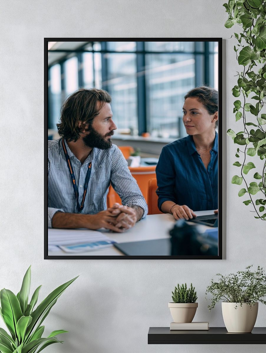 Office Collaboration Photography Poster. — room view 4