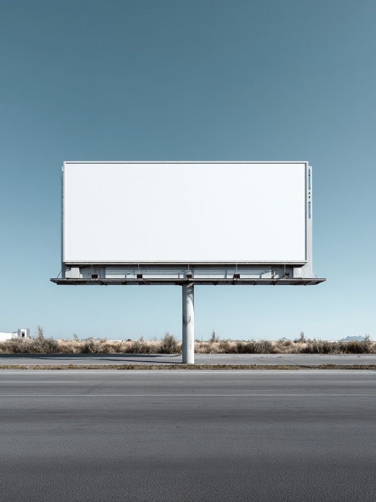 Empty Billboard Minimalist Photography Poster. poster — photography art