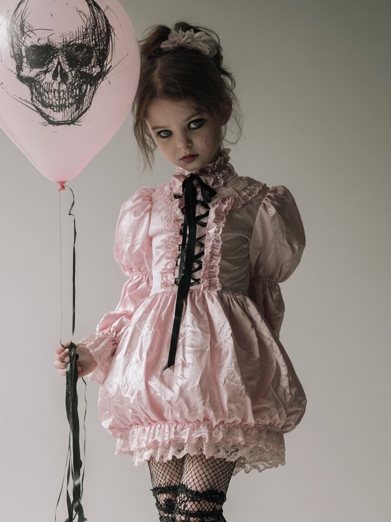 Gothic Doll Portrait Photography Poster. poster detail