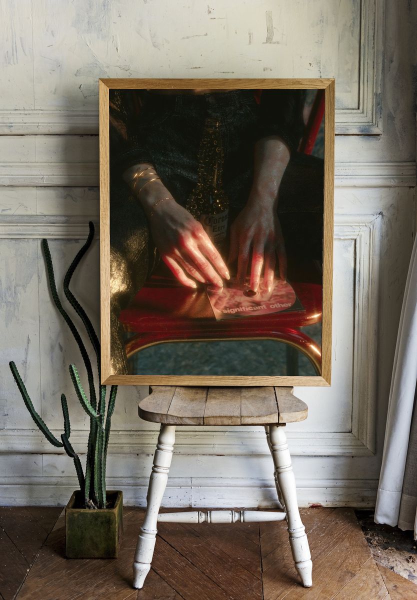 Moody Hands and CD Still Life Poster. — room view 1