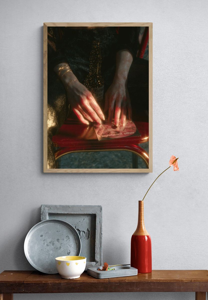 Moody Hands and CD Still Life Poster. — room view 3