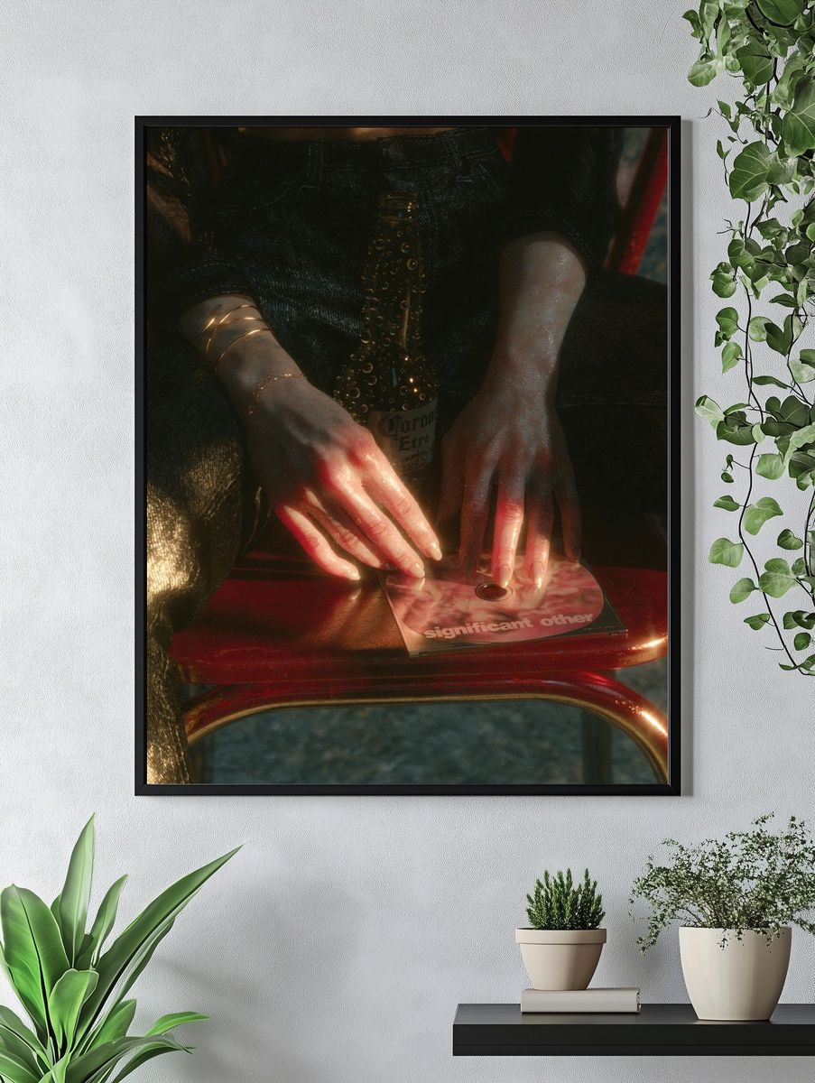 Moody Hands and CD Still Life Poster. — room view 4