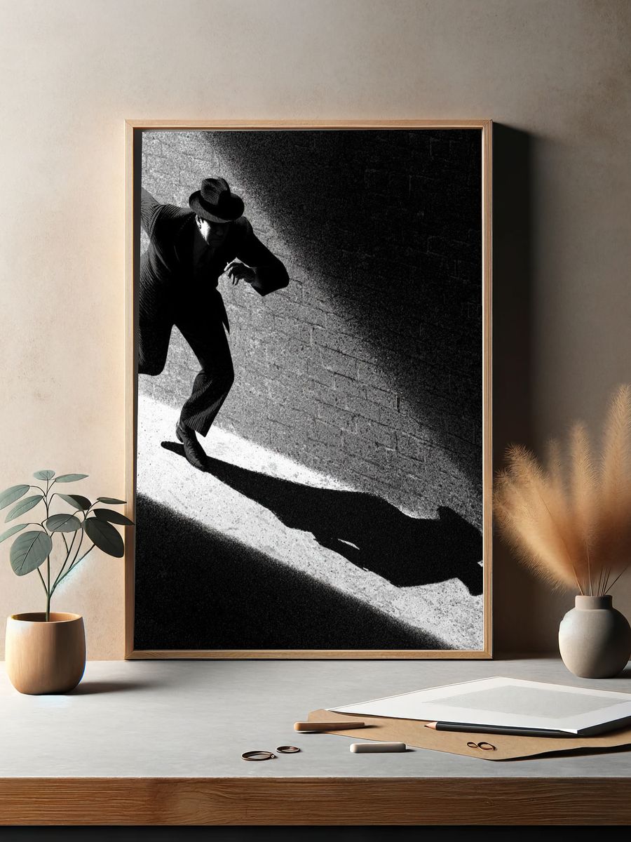 Shadow Runner Photography Poster. — room view 2