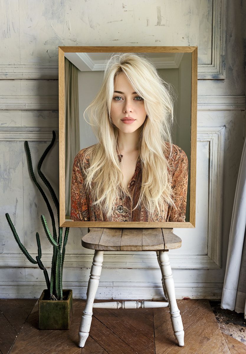 Blonde Portrait Photography Poster. room preview
