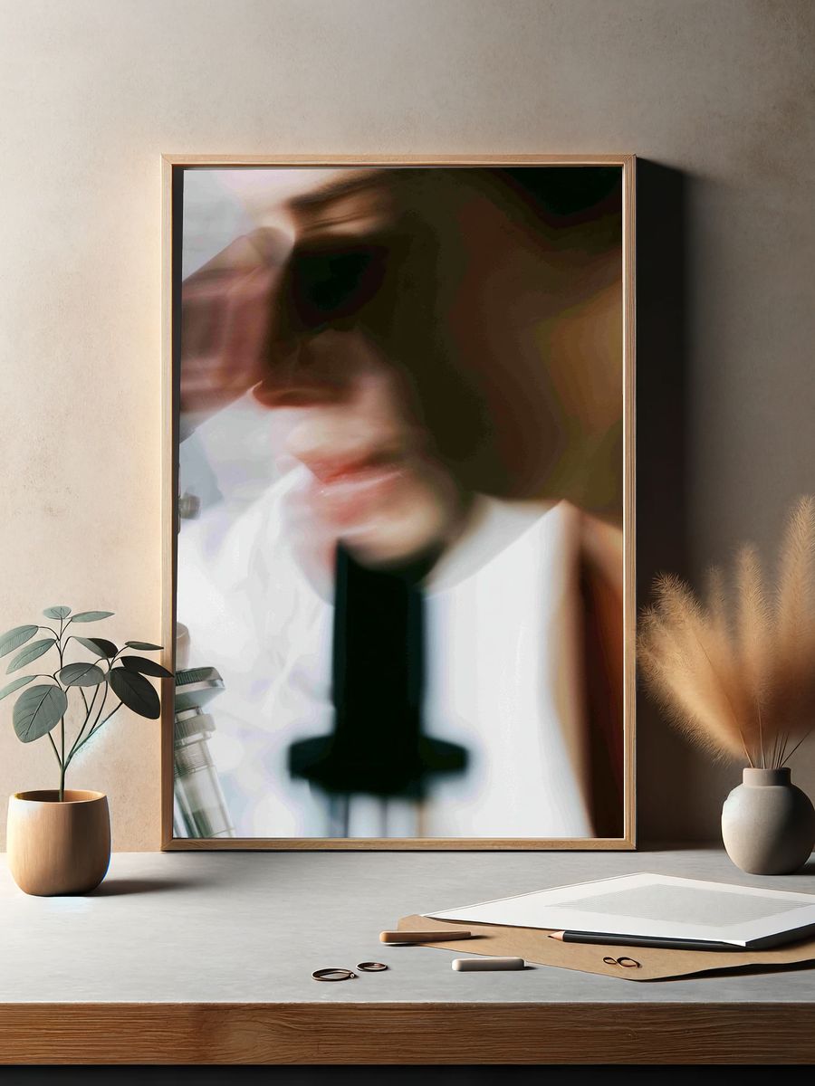 Microscope Study Photography Poster. — room view 2
