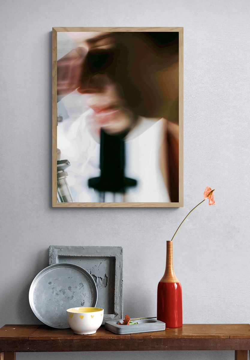 Microscope Study Photography Poster. — room view 3