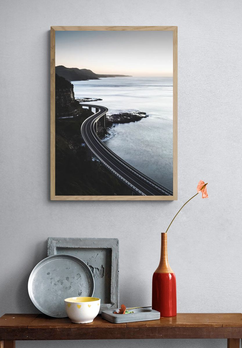 long elevated road along seashore. — room view 3