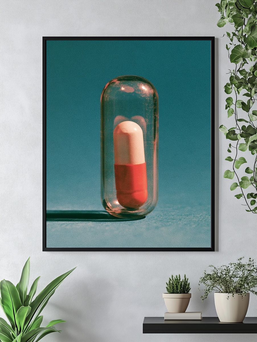 Capsule Still Life Photography Poster. — room view 4