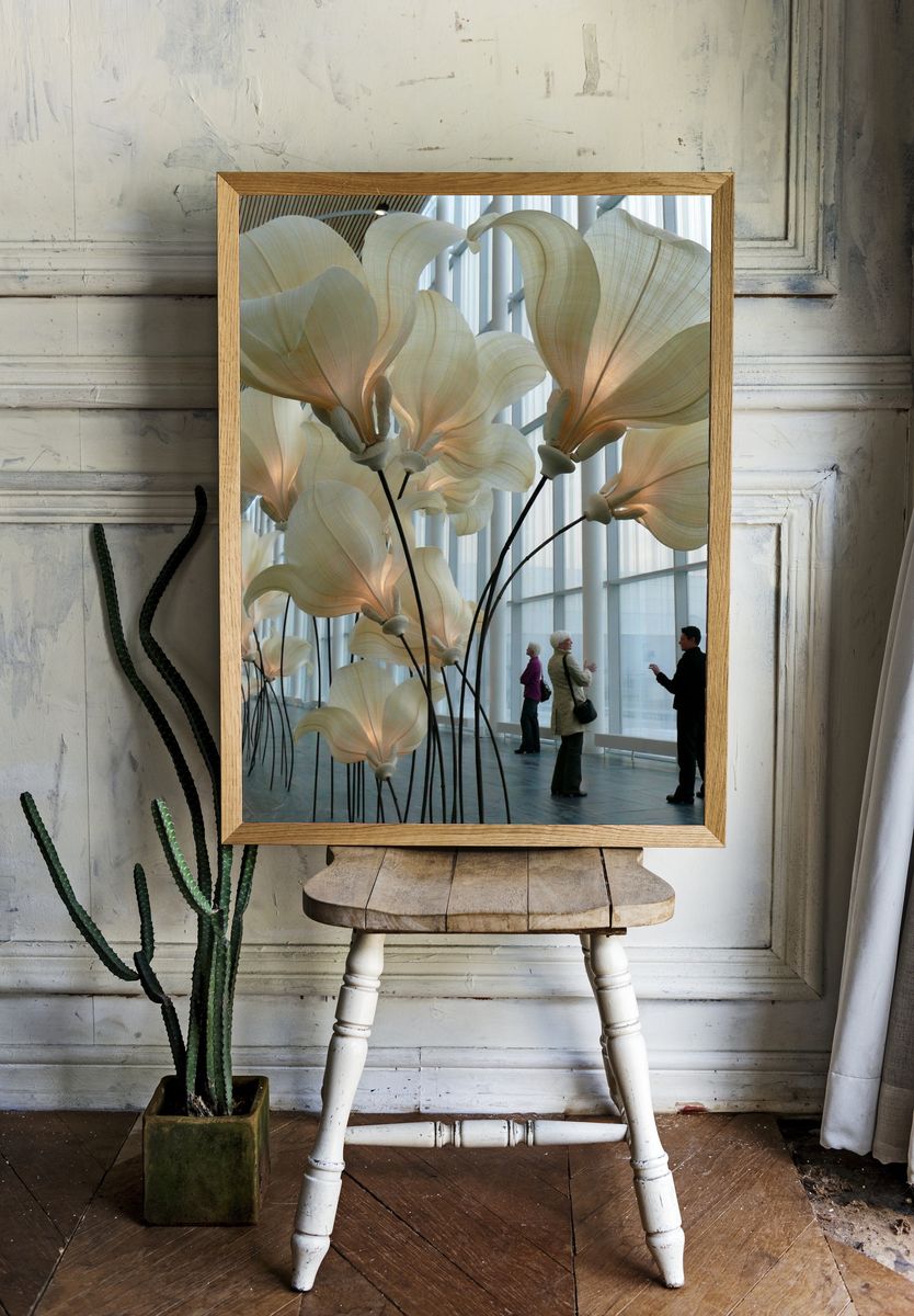 Giant Floral Installation Photography Poster. room preview