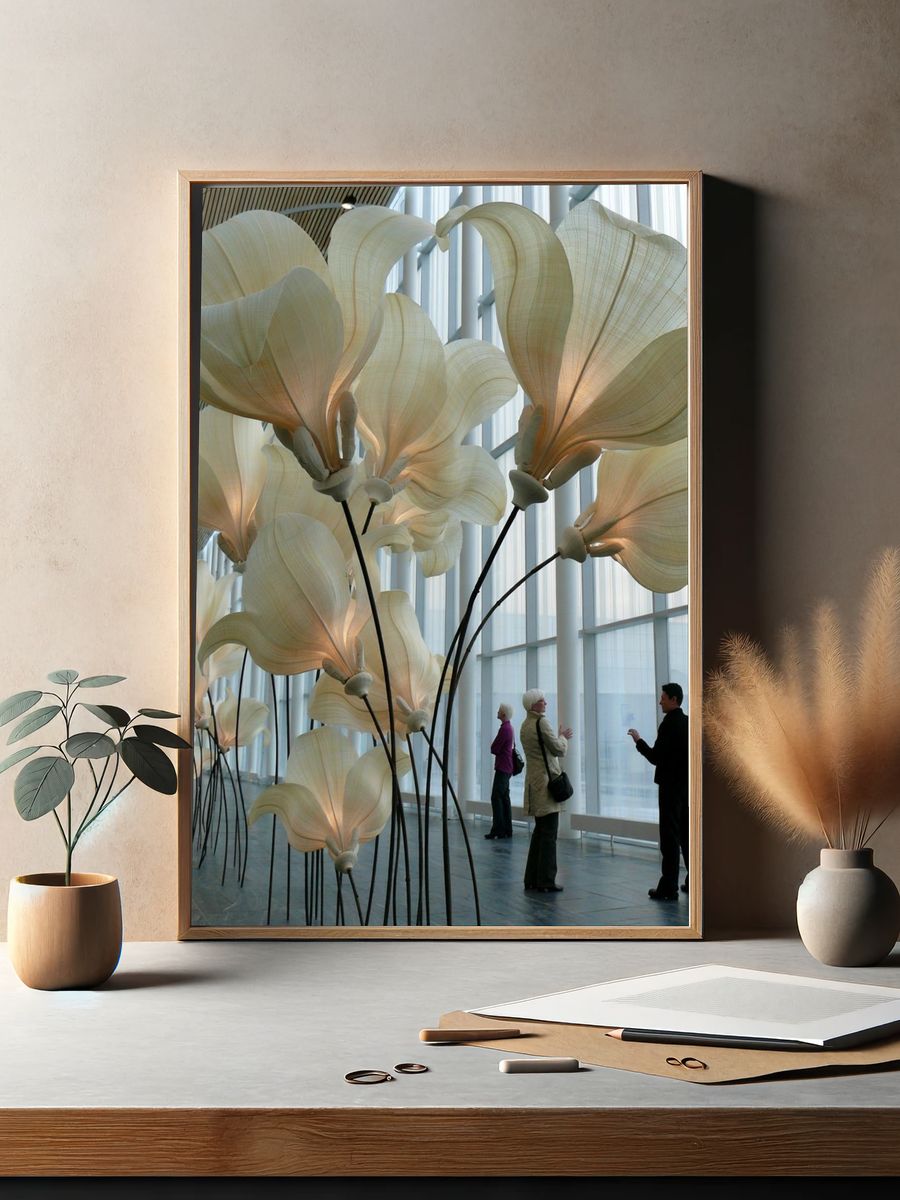 Giant Floral Installation Photography Poster. — room view 2