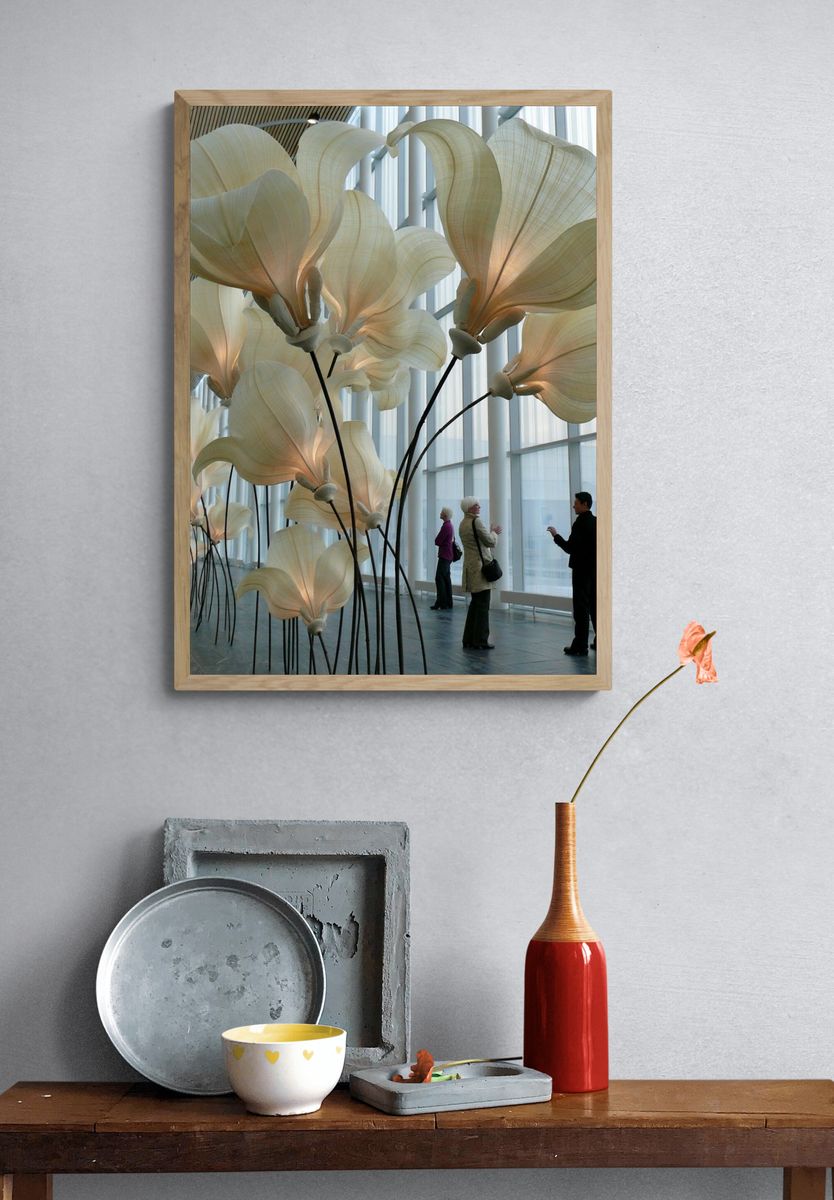 Giant Floral Installation Photography Poster. — room view 3