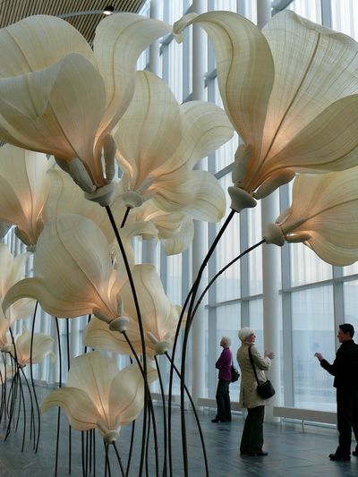 Giant Floral Installation Photography Poster.